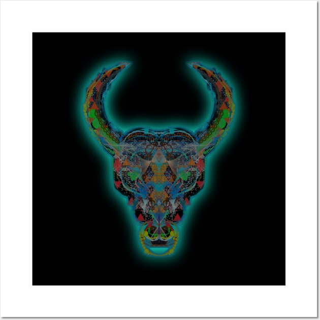 Taurus 1c Black Wall Art by Boogie 72